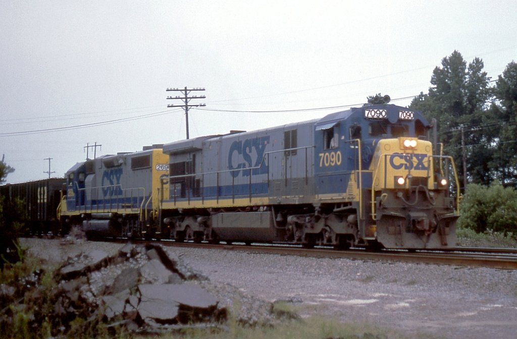 CSX local to Hamlet in the late evening